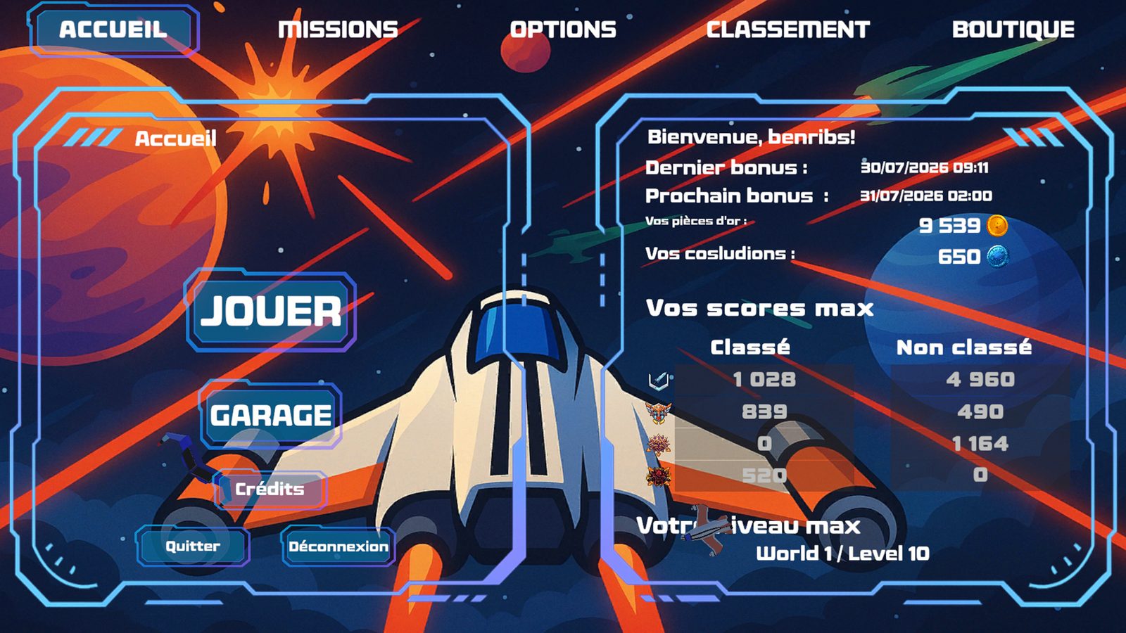Menu Principal